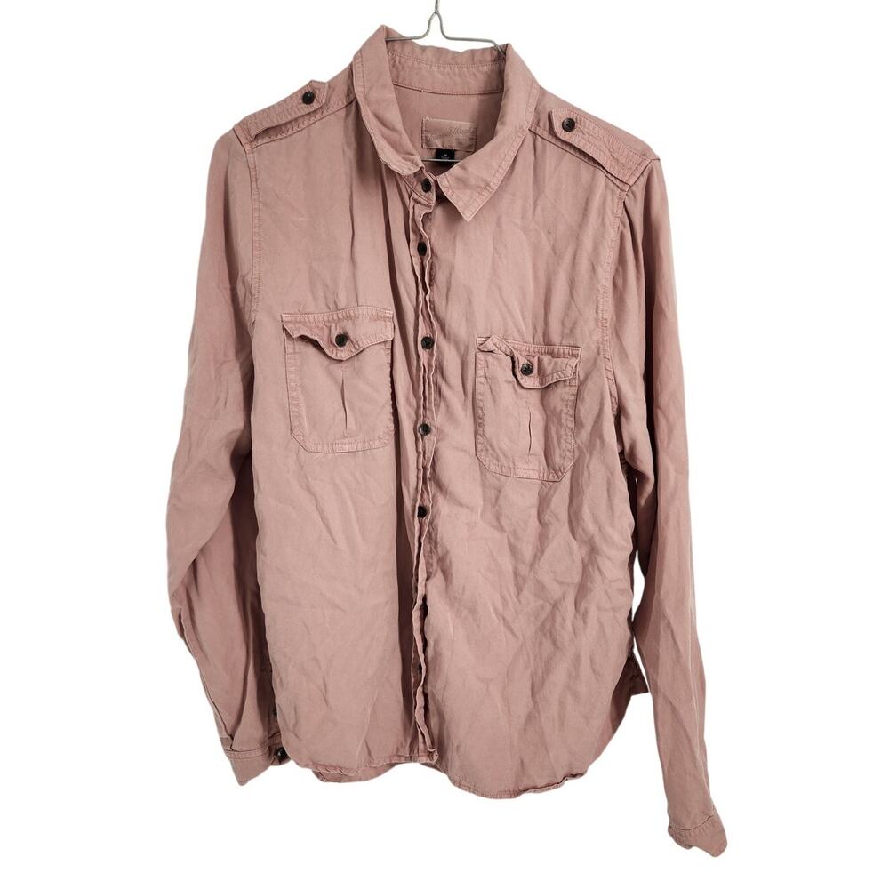 Universal Thread Pink Button Down Top - Women's Medium